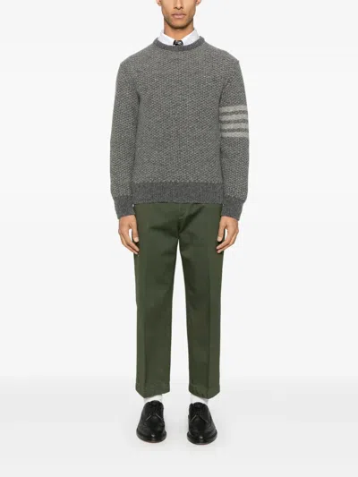 Thom Browne Functional Cargo Trousers Featuring Pockets In Green