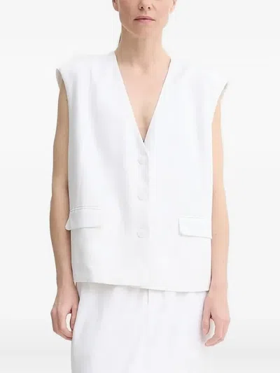 无袖纽扣开合西式马甲