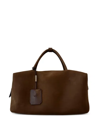 Max Mara Small Holdall Shoulder Bag In Brown