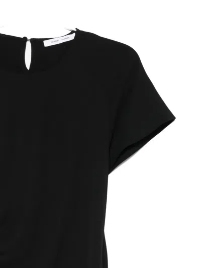 圆领中长连衣裙