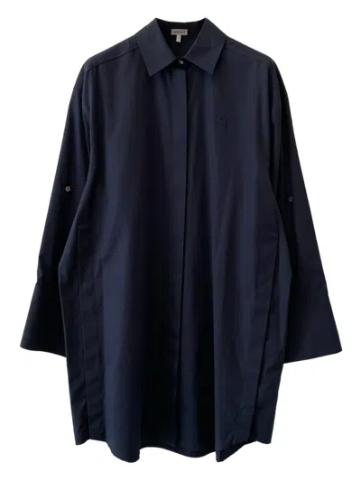 Loewe Button-down Shirt Dress In Blue