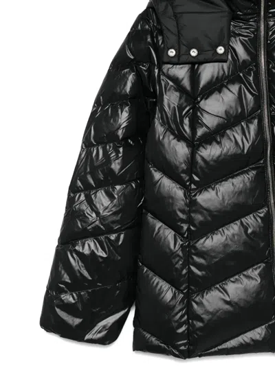 Liu •jo Lightweight Quilted Jacket With High Collar In Black