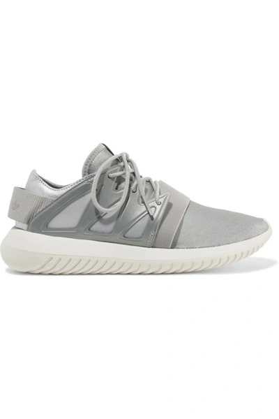 Adidas Originals Tubular Viral Neoprene Sneaker, Metallic Silver/core White