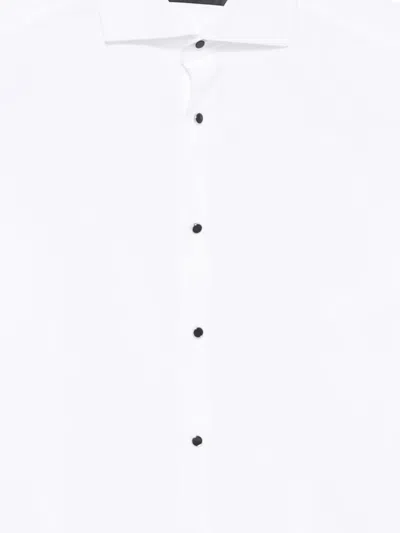 Manuel Ritz Long-sleeved Button-fastening Shirt In White