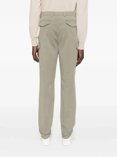 Brunello Cucinelli Cotton Cargo Trousers With Side And Back Pockets In Gray