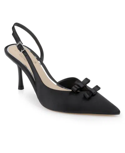 Jewel Badgley Mischka Women's Ellery Bow Evening Pumps In Black