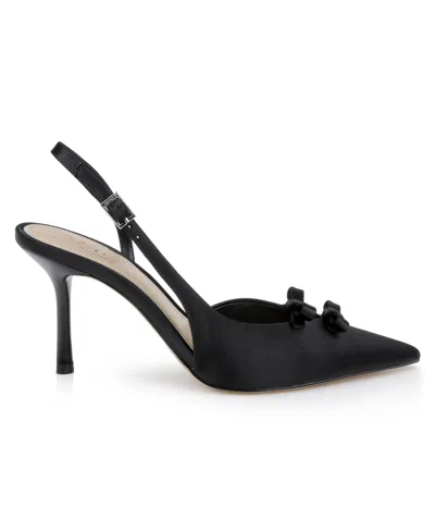 Jewel Badgley Mischka Women's Ellery Bow Evening Pumps In Black