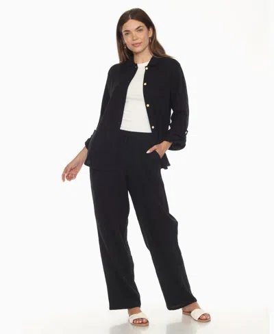 White Mark 2-pc. Pant Set In Black