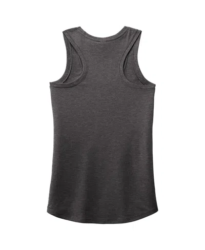 Nascar Heather Charcoal Name & Number Racer Back Tri-blend Tank Top In Gray
