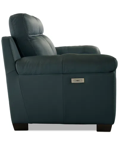 Macy's Julius Ii 2-pc. Leather Sofa With 2 Power Recliners, Exclusively At  In Green