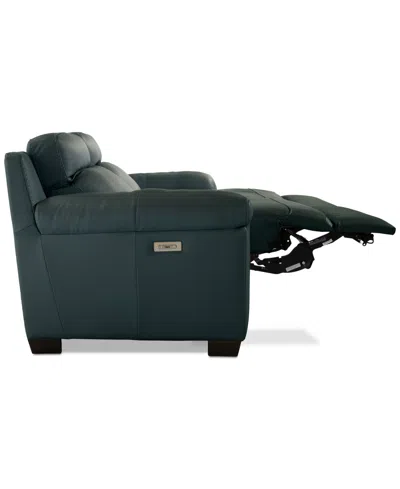 Macy's Julius Ii 2-pc. Leather Sofa With 2 Power Recliners, Exclusively At  In Green