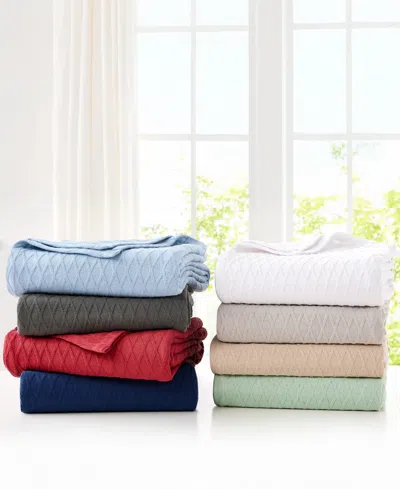 Ralph Lauren Classic Cotton Blanket, Twin In Multi