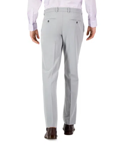 Perry Ellis Portfolio Men's Modern-fit Stretch Solid Resolution Pants In Gray