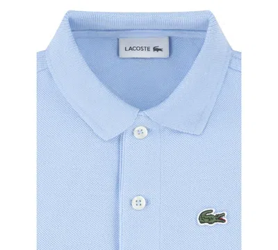Lacoste Classic Logo-patch Cotton-pique Polo Shirt 4-14 In Blue