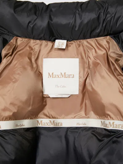 Max Mara Seica Tech Down Short Jacket In Black