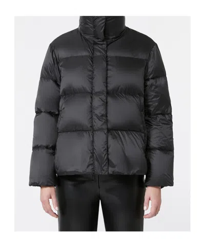 Max Mara Seica Tech Down Short Jacket In Black