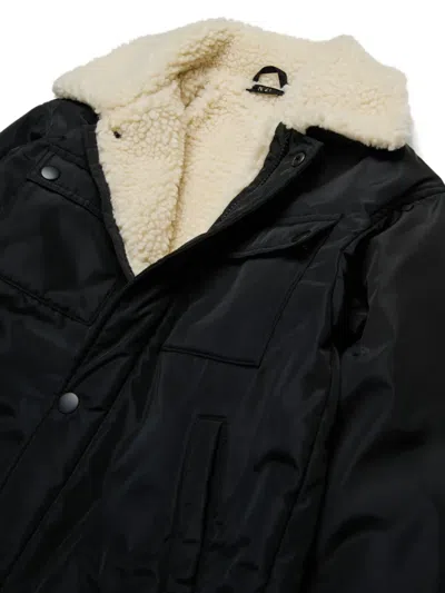 N°21 Nº21 Kids Jacket With Logo Appliqué In Black