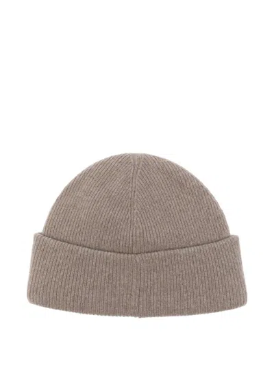 Marc O'polo Ribbed Folded-brim Beanie In Brown