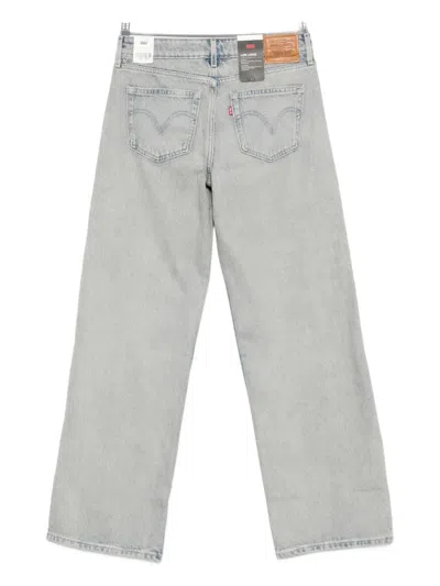 Levi's Logo-patch Jeans In Blue