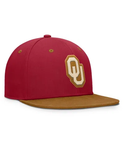 Fanatics Men's Crimson/brown Oklahoma Sooners Nobo Fitted Hat In Red