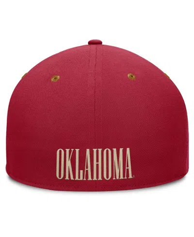 Fanatics Men's Crimson/brown Oklahoma Sooners Nobo Fitted Hat In Red