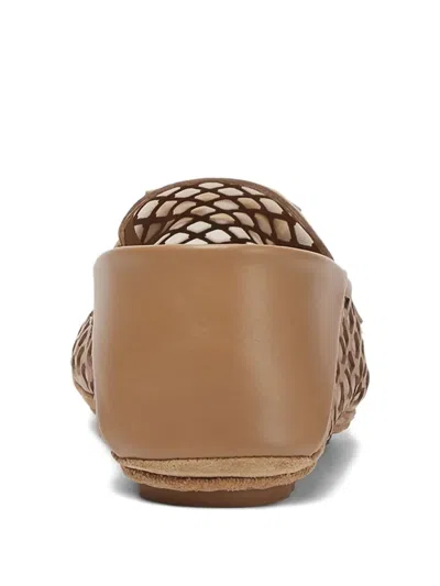 Fendi Laser-cut Leather Loafers In Brown