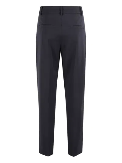 Seventy Flat-front Trousers In Black