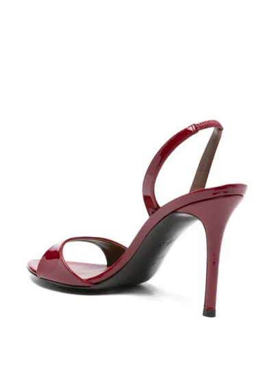 Giuseppe Zanotti 90mm Slingback Heeled Sandals In Red
