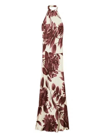 Twinset Woman Midi Dress Plum Size 8 Viscose In Purple