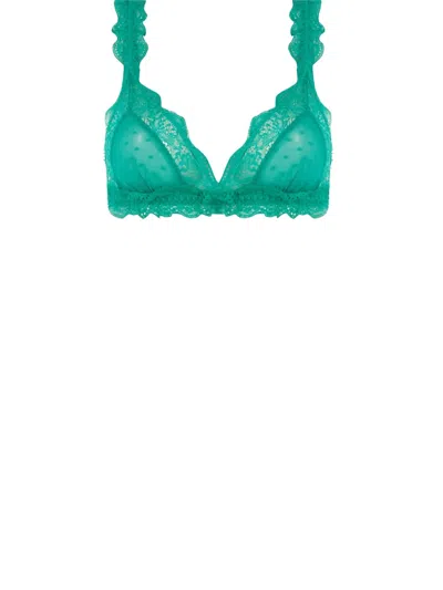 Love Stories Love Lace Triangle Bra In Green