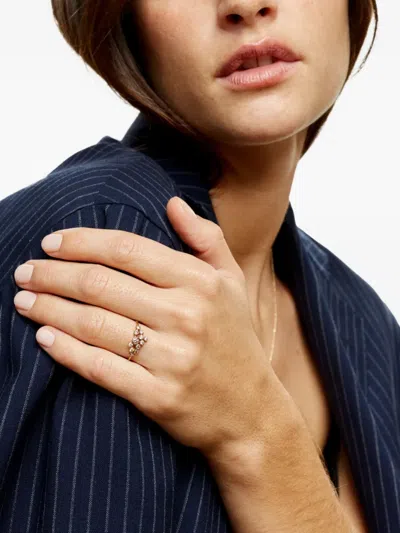 Noguchi 14k Yellow Gold Twelve Diamond Rings In Gold