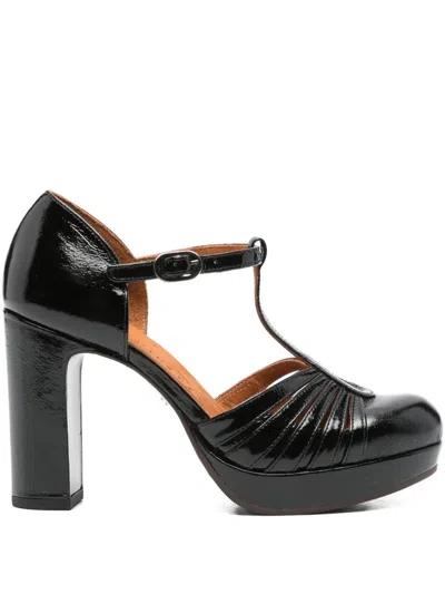 Chie Mihara 85mm T-bar Platform Pumps In Black