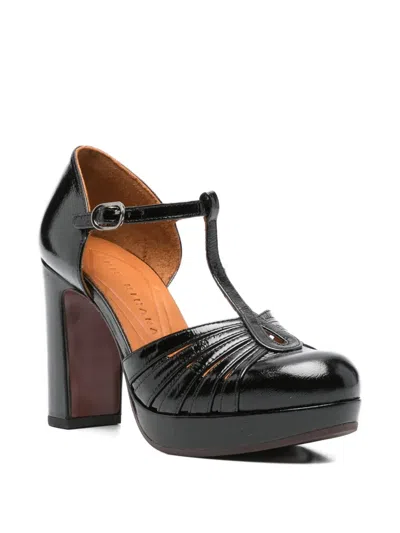 Chie Mihara 85mm T-bar Platform Pumps In Black