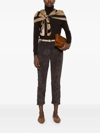 Bompard Roll-neck Sweater In Brown