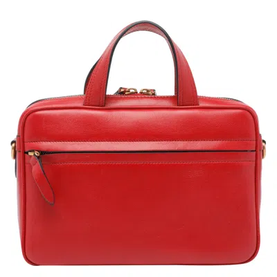 Valentino Shoulder Bag With Chain Strap And Double Handle In Red