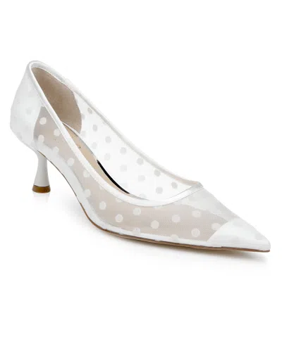 Jewel Badgley Mischka Women's Elena Evening Pumps In White