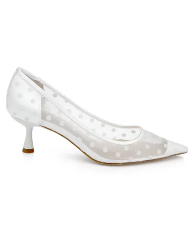 Jewel Badgley Mischka Women's Elena Evening Pumps In White