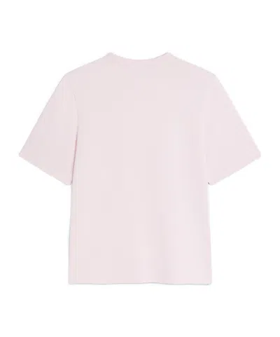 Maison Kitsuné Light Pink T-shirt With Logo Patch In Black