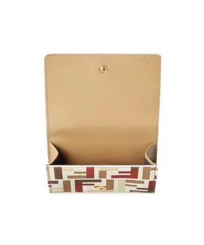Fendi Trifold Mini Wallet With Tri-fold Design In Multi