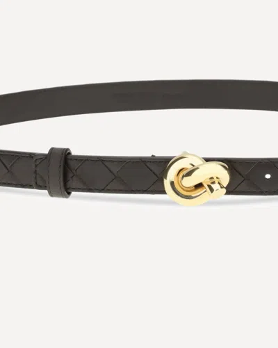 Bottega Veneta Knot Belt Women In Yellow