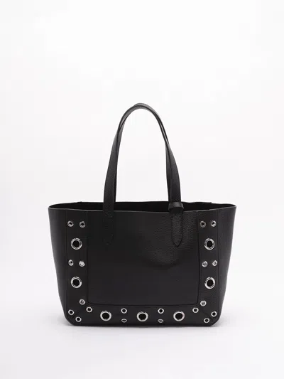 Valentino Nellcote Shopper Medium Studded Detailing In Black