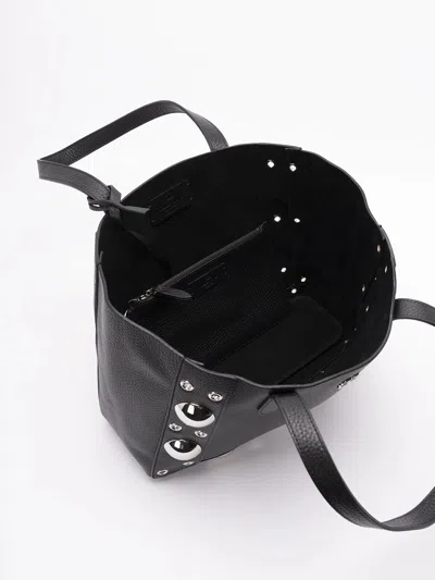 Valentino Nellcote Shopper Medium Studded Detailing In Black