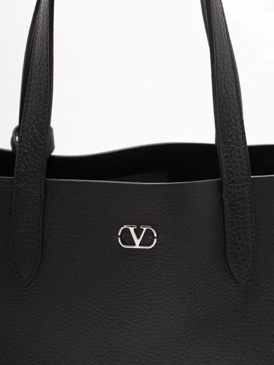 Valentino Nellcote Shopper Medium Studded Detailing In Black