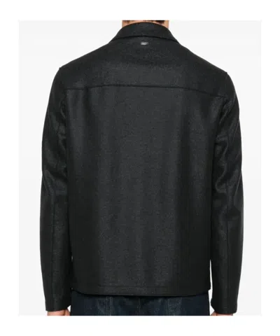 Herno Button-fastening Patch-pocket Jacket In Black