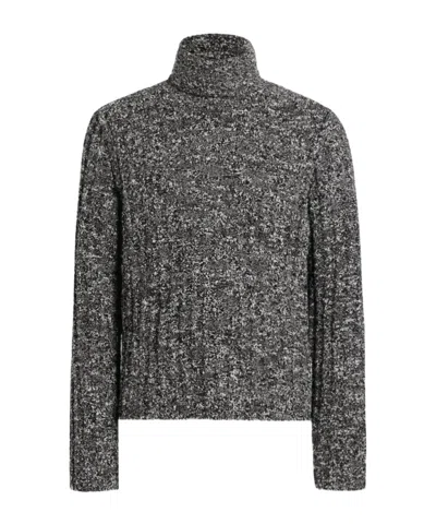 Dolce & Gabbana Turtleneck Pullover In Gray