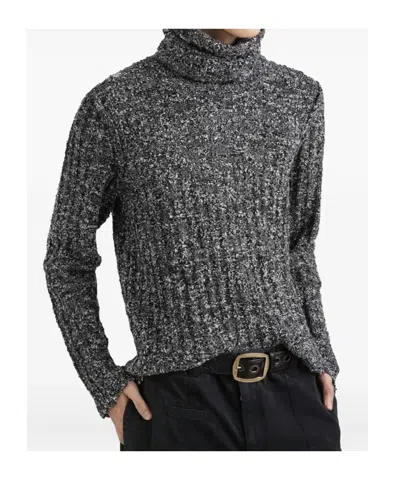Dolce & Gabbana Turtleneck Pullover In Gray