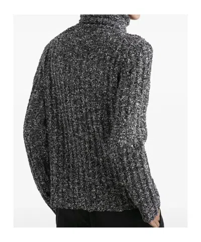 Dolce & Gabbana Turtleneck Pullover In Gray
