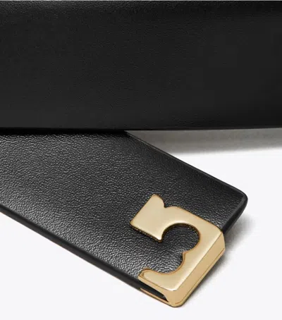 Tory Burch Roller Buckle Leather Belt In Multi