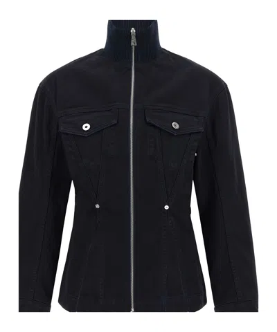 Jean Paul Gaultier 'the Slit Denim' Jacket In Blue