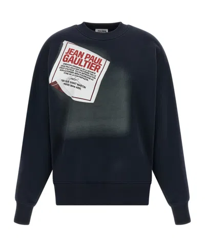 Jean Paul Gaultier 'the Label' Crew Neck Sweatshirt In Black